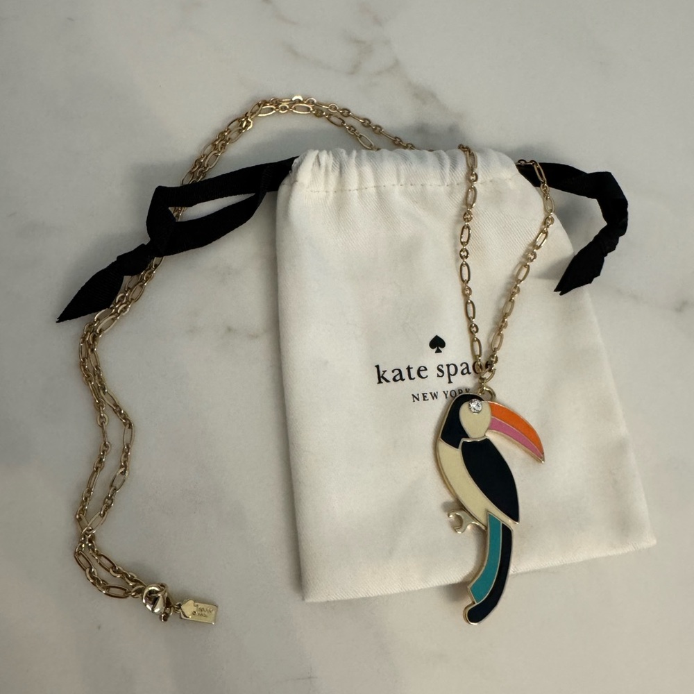 Kate Spade toucan long necklace